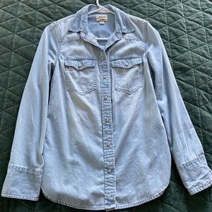 Like New Western Chambray J. Crew Shirt Size 00